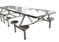Επιτραπέζια και καρέκλα από ανοξείδωτο χάλυβα δομικά προϊόντα 720-760mm Ύψος Προσαρμοσμένο μέγεθος προμηθευτής