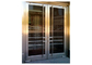 Μοντέρνες πόρτες από ανοξείδωτο χάλυβα με φυσική μορφή κόκκων ξύλου προμηθευτής